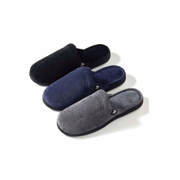 Men's Slip-on Warm Memory Foam House Slippers Assorted S-2XL