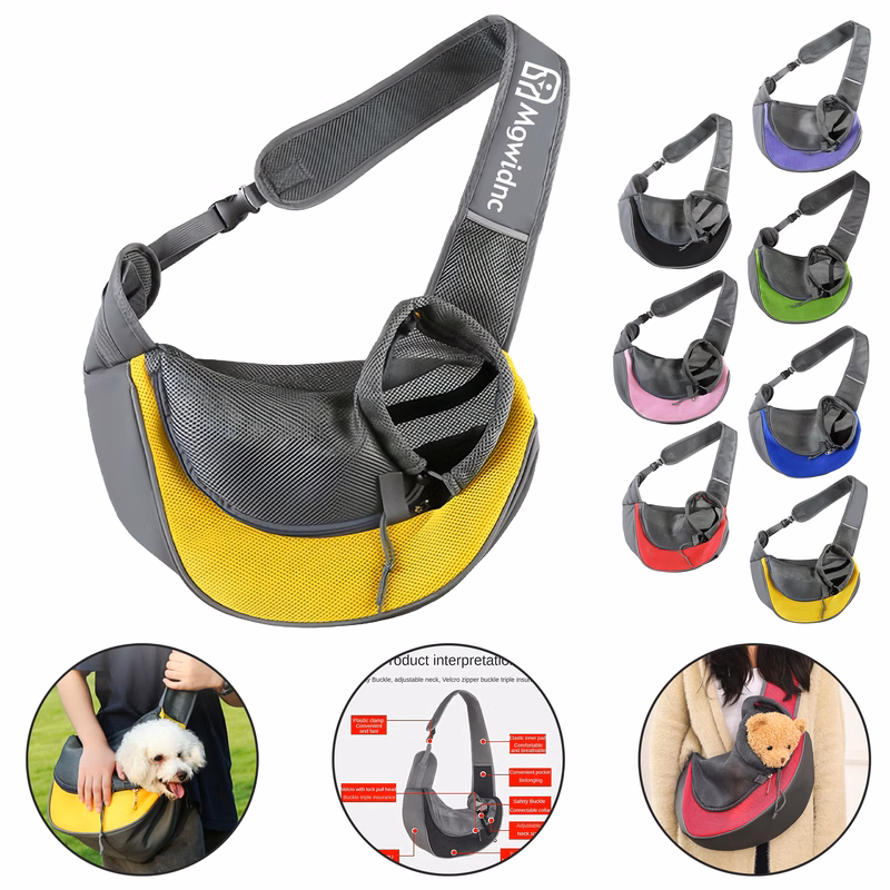 Single Shoulder Cat Dog Carrier Pet Travel Backpack
