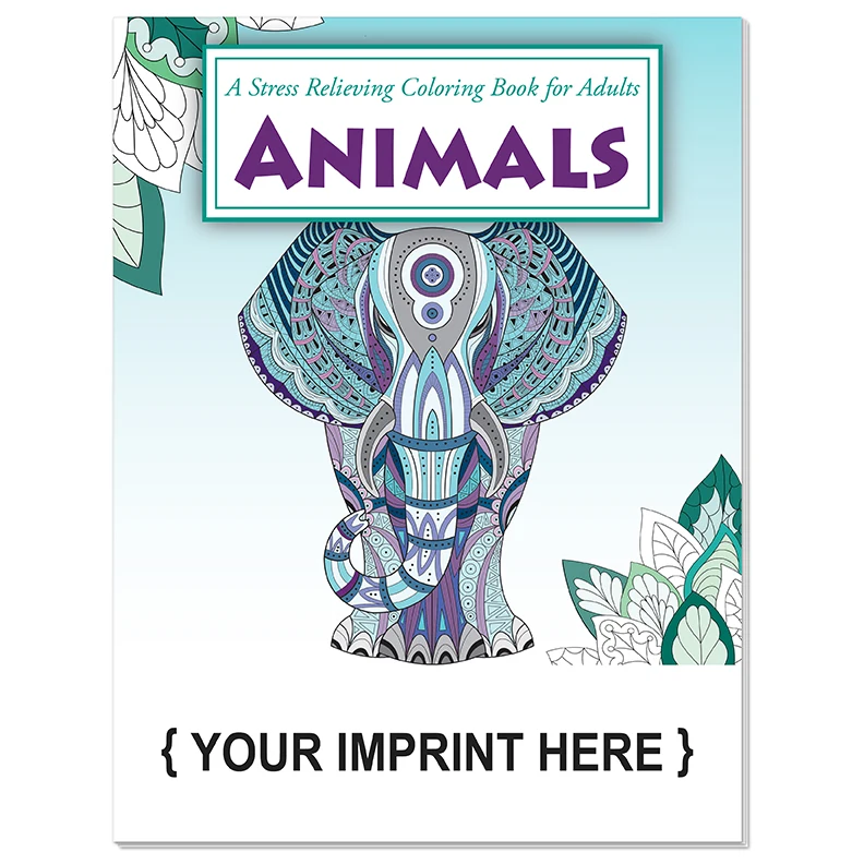 ADULT COLORING BOOK - Animals Stress Relieving Coloring Book for Adults 1