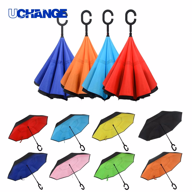 49 Inch Arc Inverted Reverse Umbrella for Rain