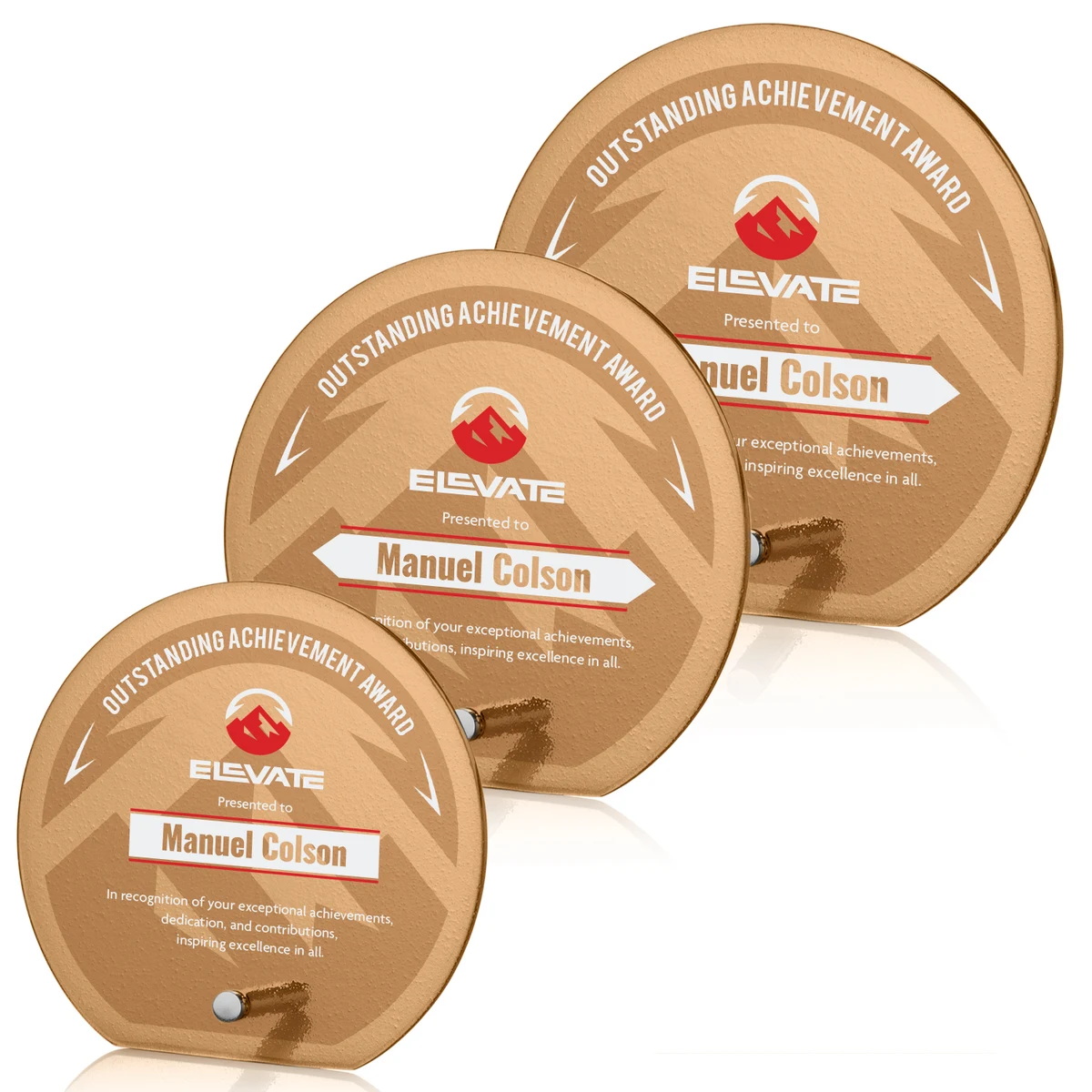 Atchison Russet Circle VividPrint™ Award - Silver 1