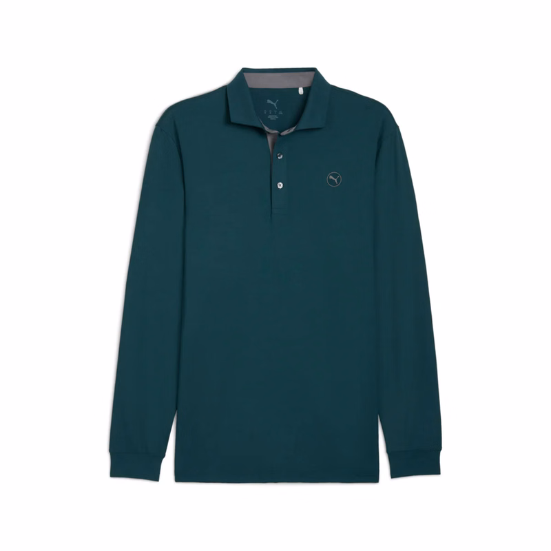 PUMA® Men's CLOUDSPUN Long Sleeve Midweight UPF 40 Golf Polo