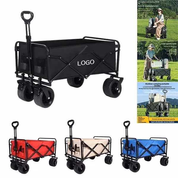 Foldable Outdoor Utility Cart - Portable Wagon