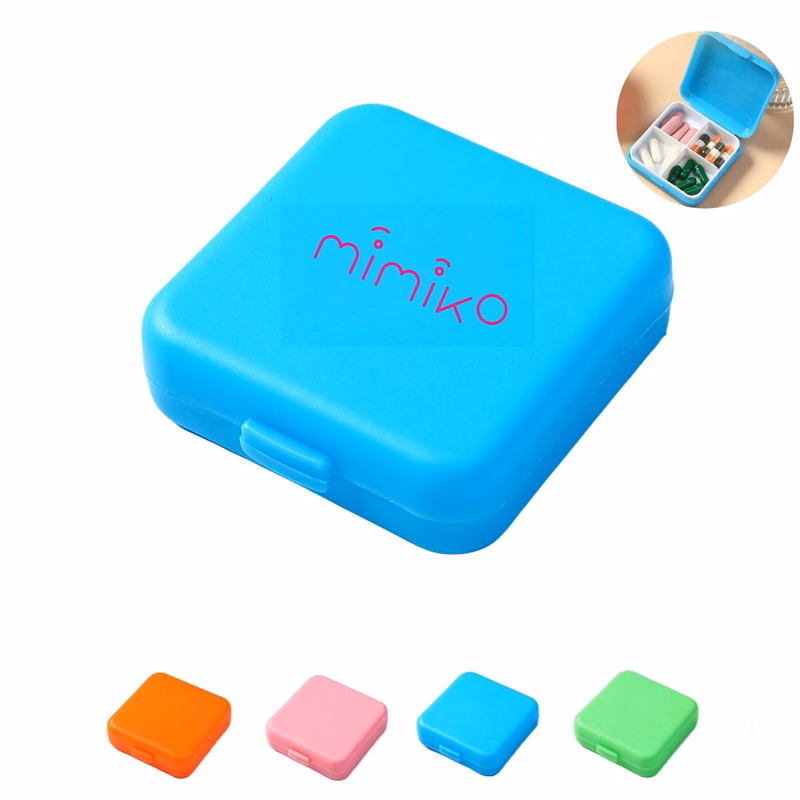 Portable 4 Compartments Pill Organizer Box