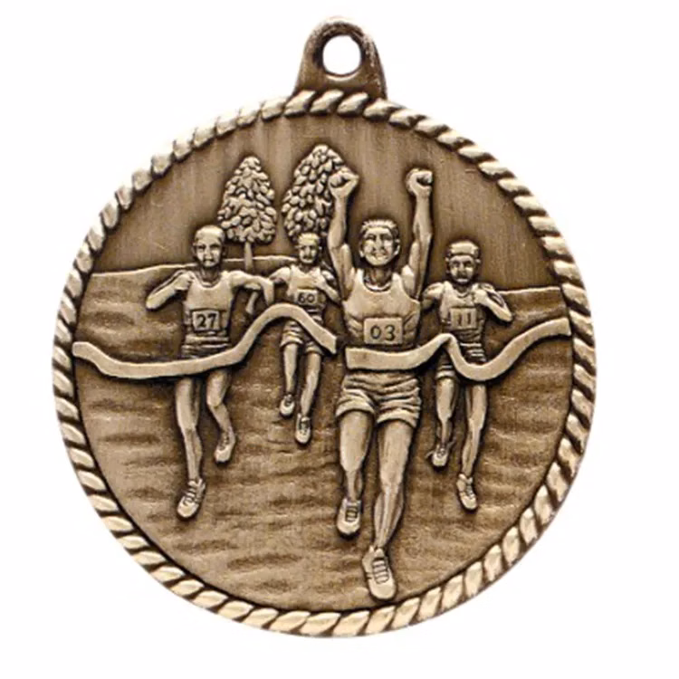 2" High Relief Medal-Cross Country