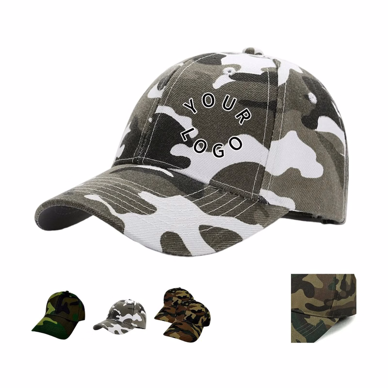 Classic Camouflage Cap with Adjustable Strap Cotton