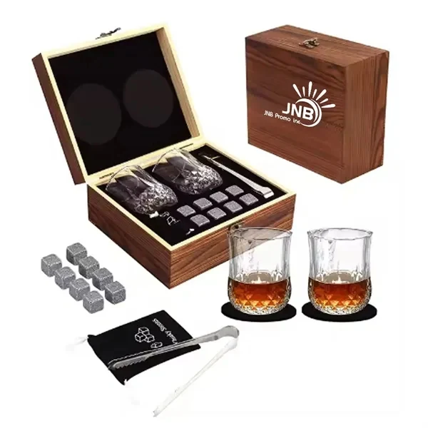 Authentic Wooden Fine Whisky Set 1