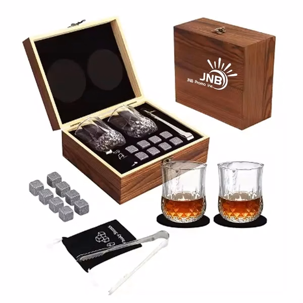 Authentic Wooden Fine Whisky Set