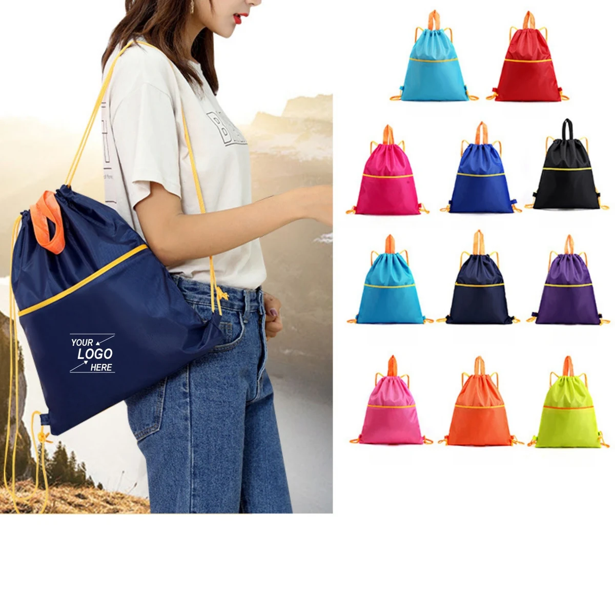 Marathon Drawstring Backpack 1