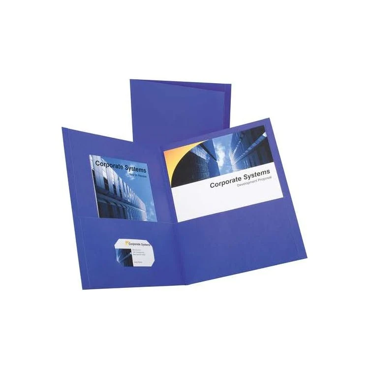 Recycled Pocket Folder - Purple 1