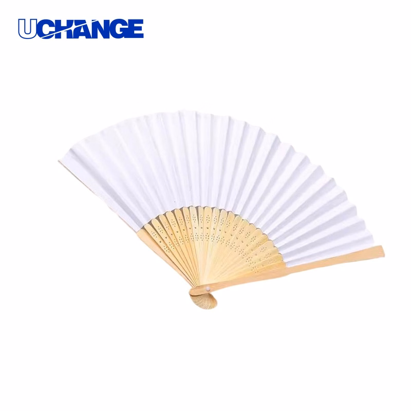 Bamboo Paper Folding Hand Fan with Full Color