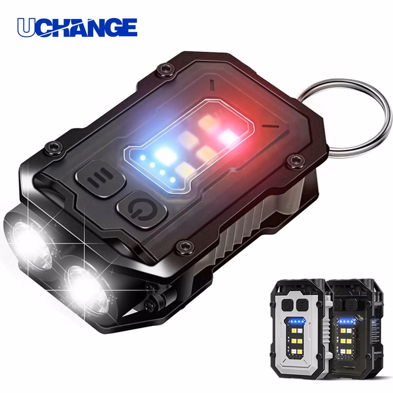 Mini Flashlight Keychain with Clip