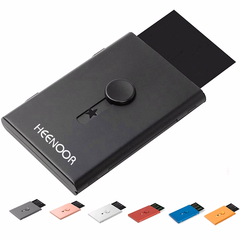 Aluminum Push Card Holder