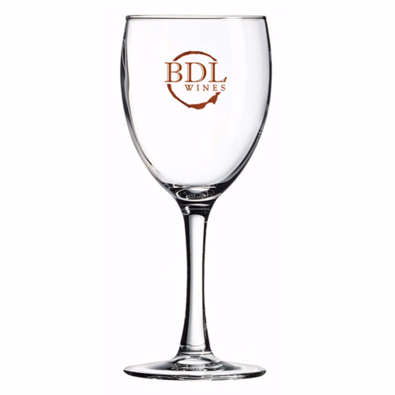 10 Oz. Screen Printed Wine Glass
