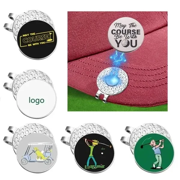 Silver Magnetic Golf Ball Marker Hat Clip 1