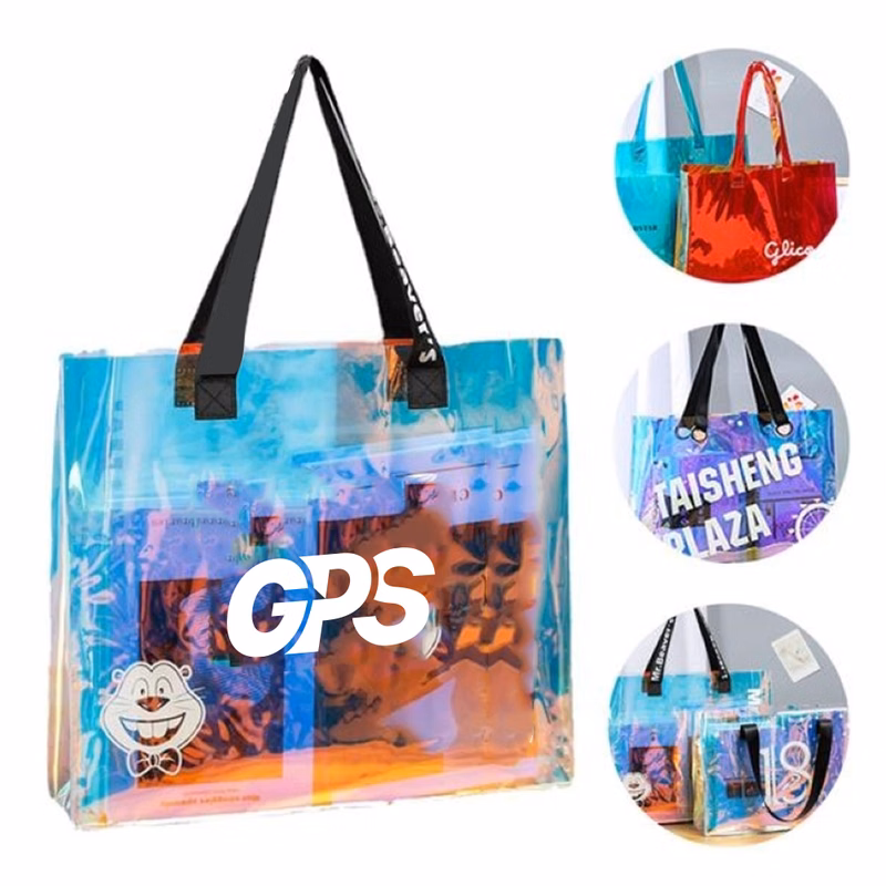 Iridescent Clear Tote Bags