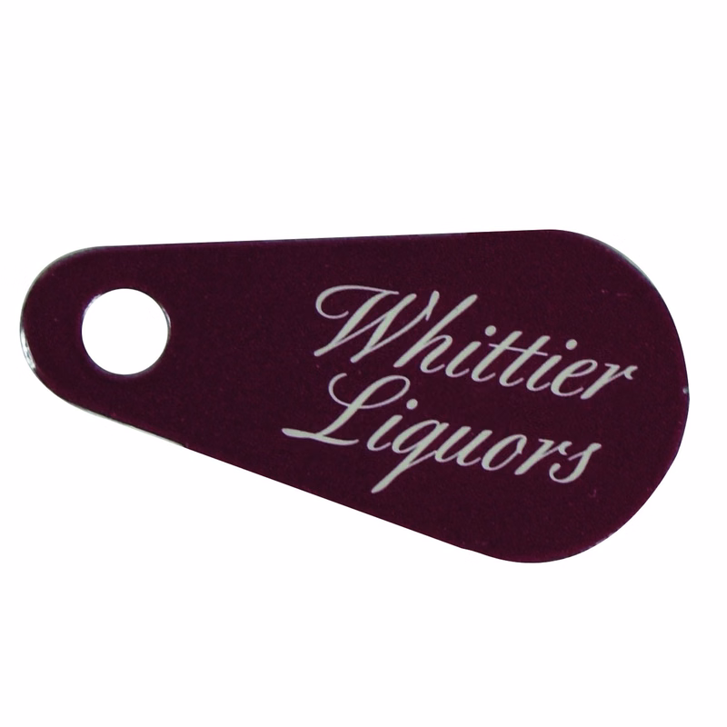 3/4"W x 2 1/2"H Mini Teardrop Key Tag