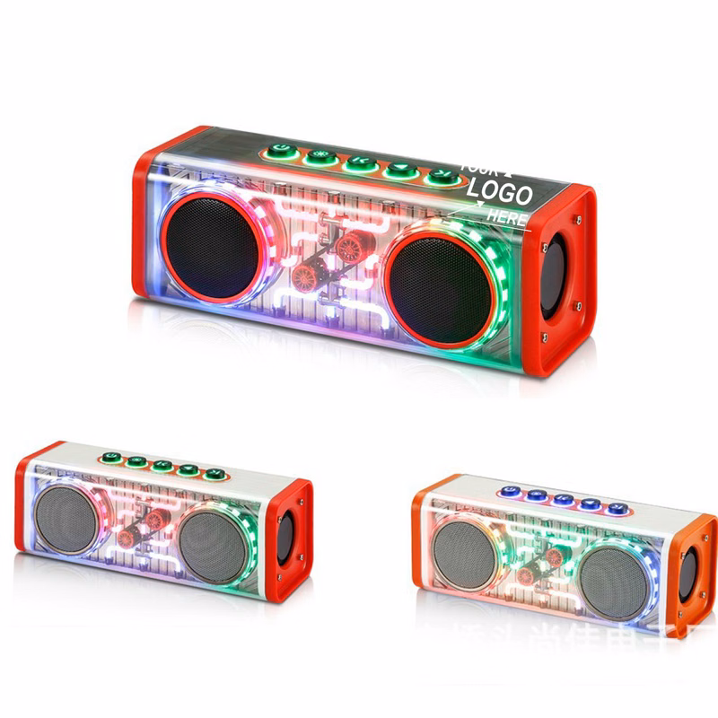 Wireless RGB Light Clear Speakers