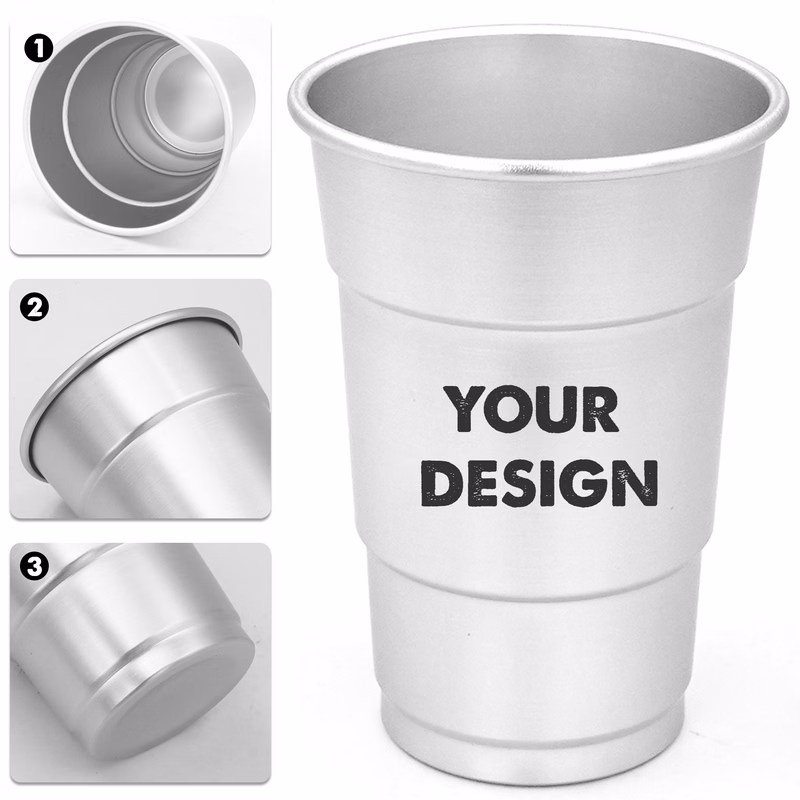 16 oz. Aluminum Party Camping Cup