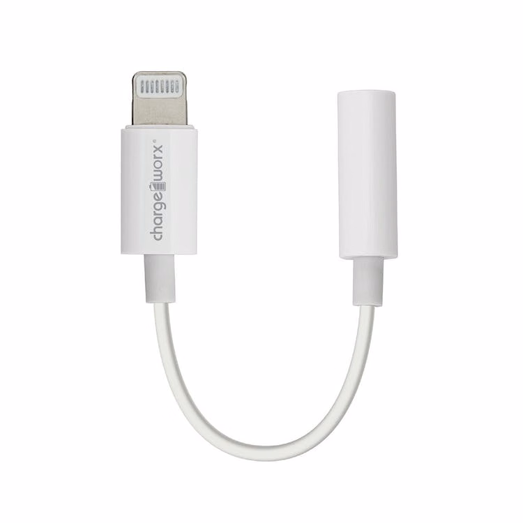 Lightning Headphone Adapters - White