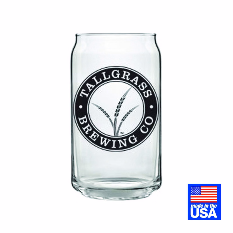 BEER CAN GLASS 16 OZ. (Made in the USA)