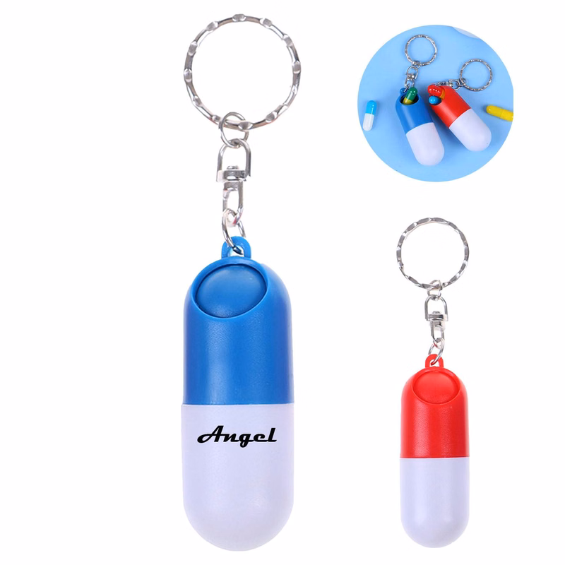 Portable Mini Pill Box Keychain