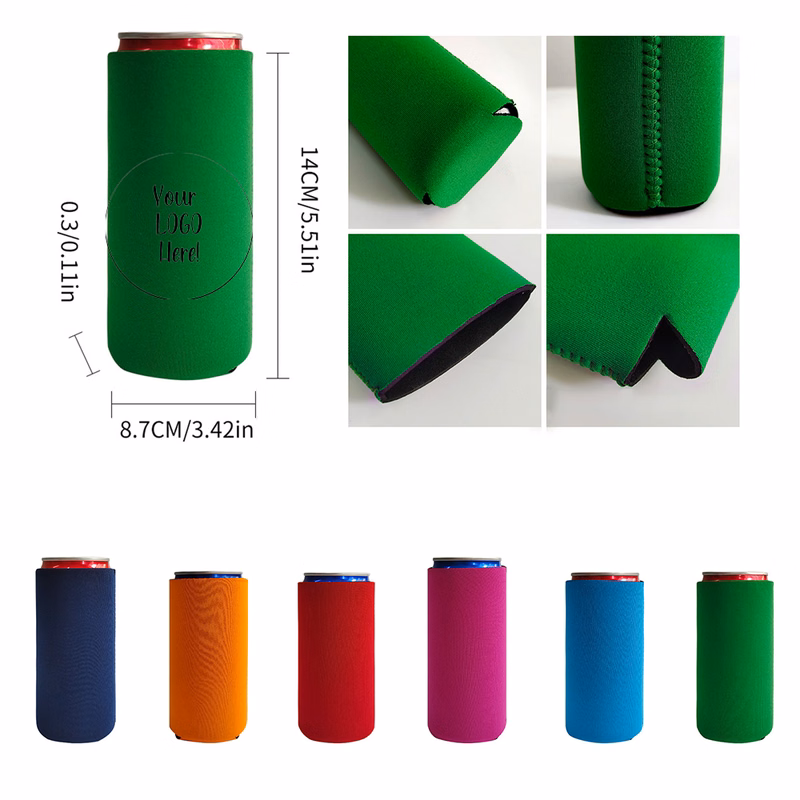 12 oz Slim Neoprene Can Coolies