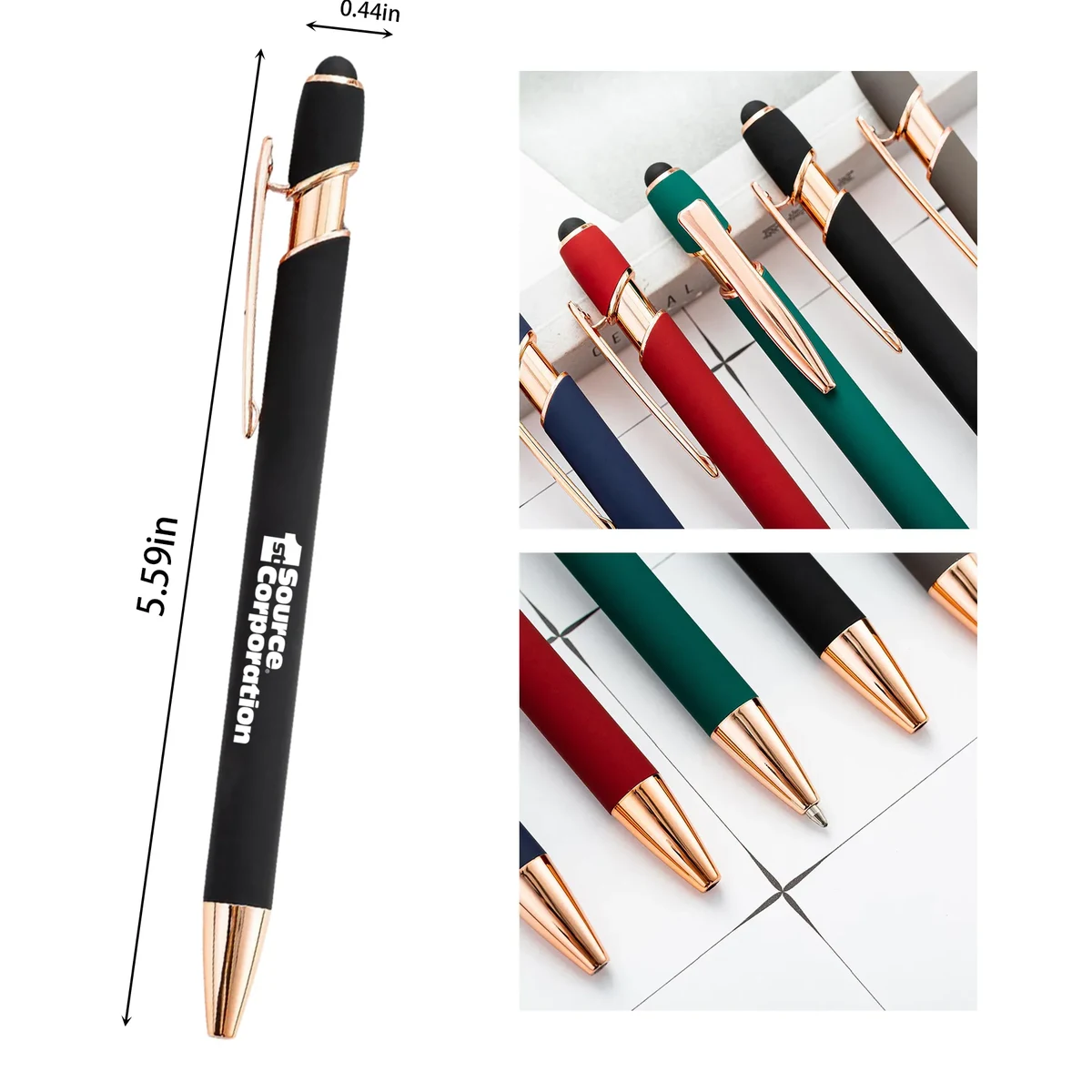 Aluminum Rod Ballpoint Pen Touchscreen 1