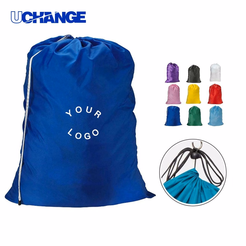 Portable Nylon Laundry Bag Hamper for Travel