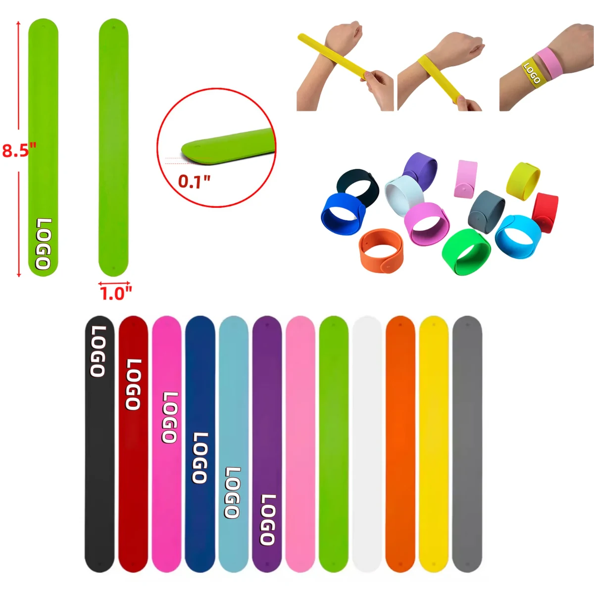 Silicone Snap Bracelet Gift Item 1