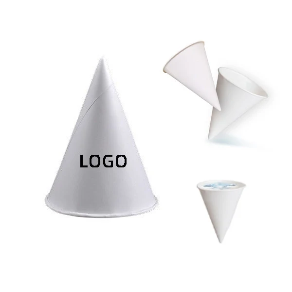 3.7 oz Disposable Paper Cone Cup 1