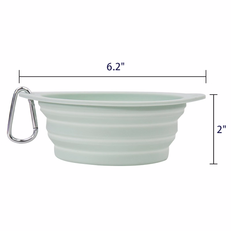 Outdoor pet foldable silicone bowl