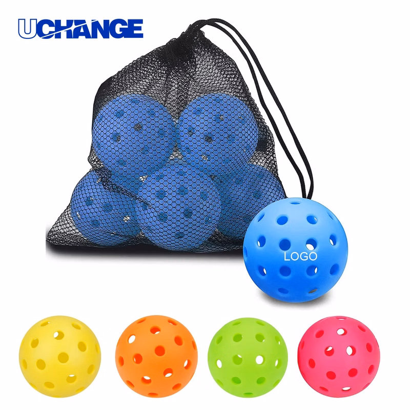 40-Hole Pickleballs Durable Outdoor Practice Sports Balls