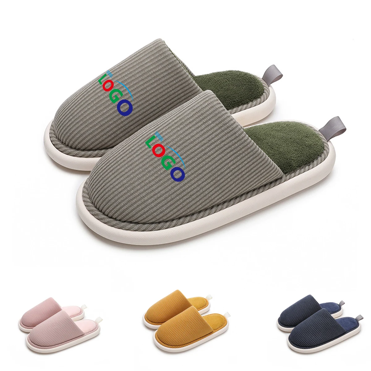 Cozy Non-Slip Cotton Slippers for Warmth 1