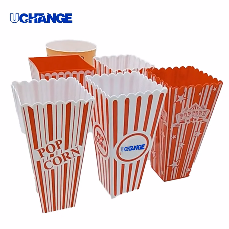 Reusable Square Food-Grade Polypropylene Popcorn Bucket