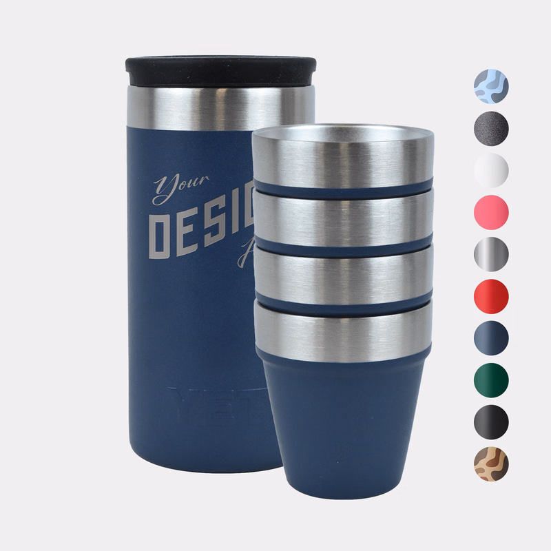 1.7 oz YETI® Rambler Stainless Steel Insulated Shot Glass with Carrying Case