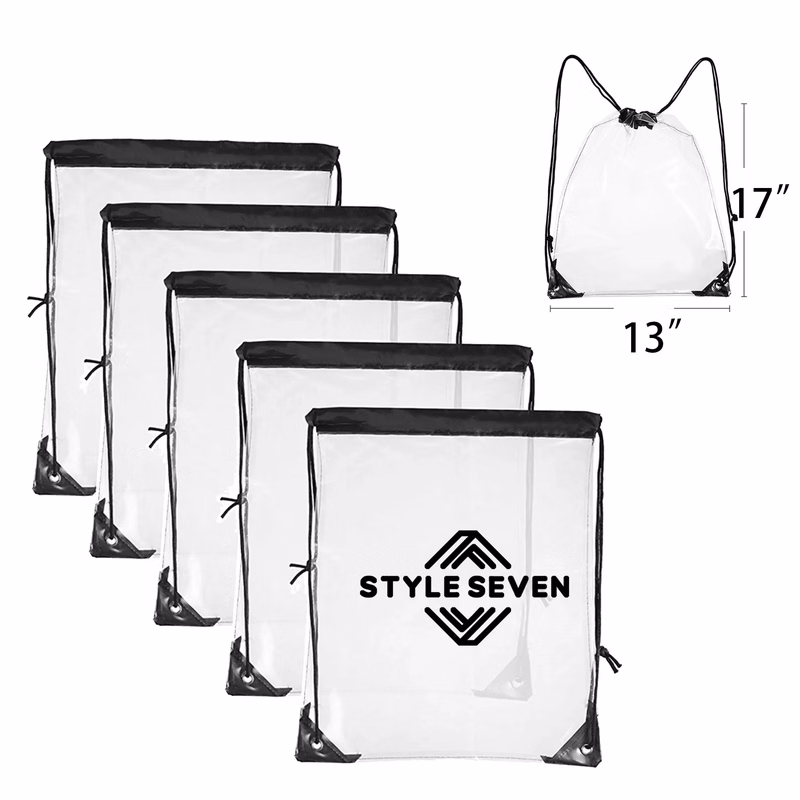 A Waterproof Transparent Bag with a Drawstring for Easy Insp
