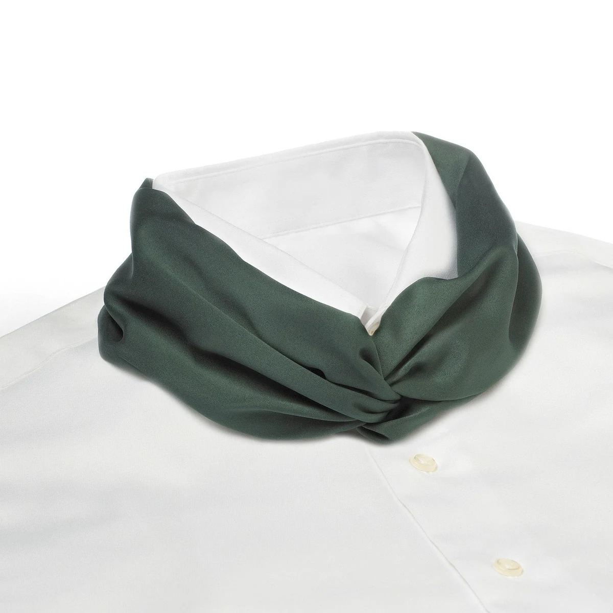 Hunter Green Knot Scarf 1