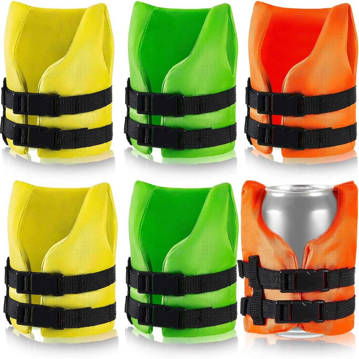 Life Vest Bottle Cooler, custom koozie with logo imprint 1