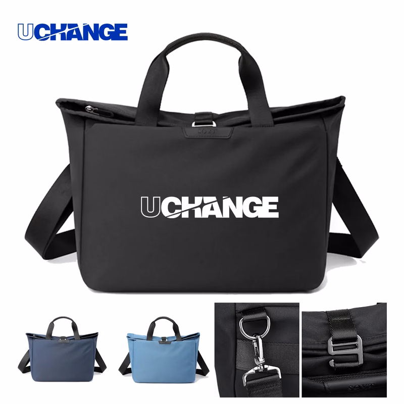 Water-Resistant Nylon Commuter Messenger Bag