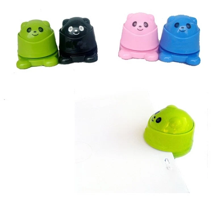 Cartoon Panda Shape Stapler Without Staple, custom desk accessory with logo imprint 1