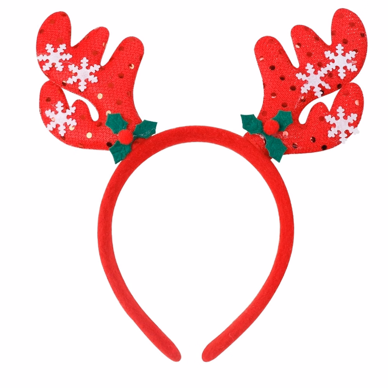 Antler Christmas Head Band with Small Bell
