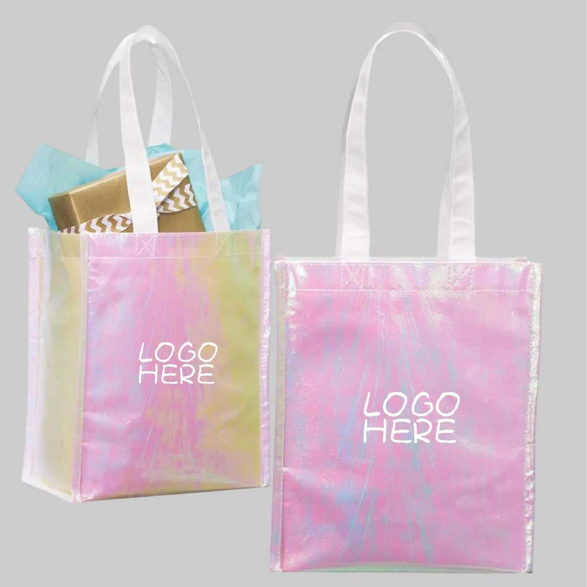 Iridescent Waterproof Shopping Tote 1
