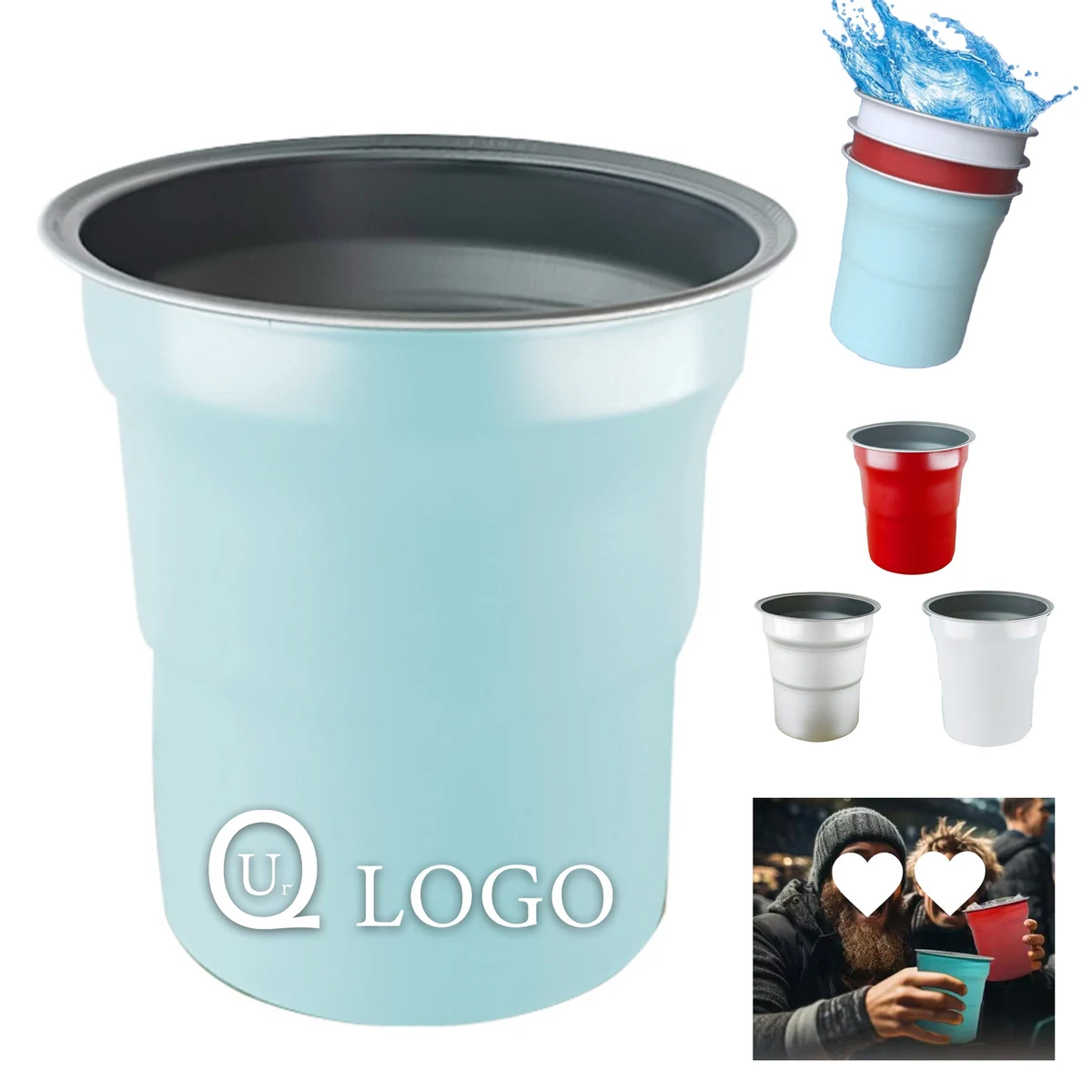 16Oz Aluminum Cold Drink Cup 1