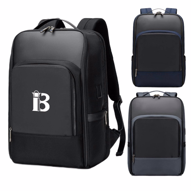 Waterproof Polyester Backpack With Usb Charging Port
