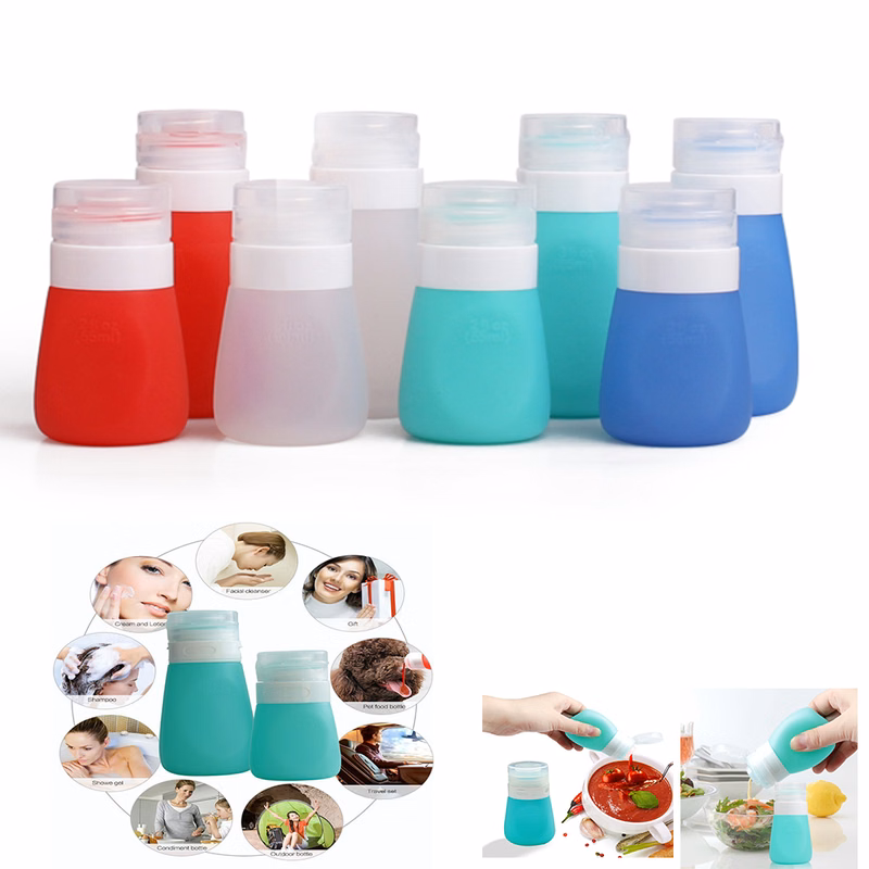 1.25 oz Silicone Travel Bottle Condiment Squeeze Bottle