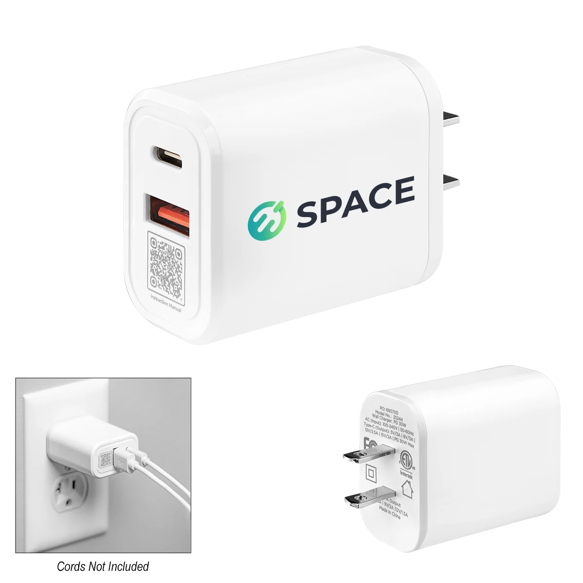 30W ETL Listed Wall Adapter 1