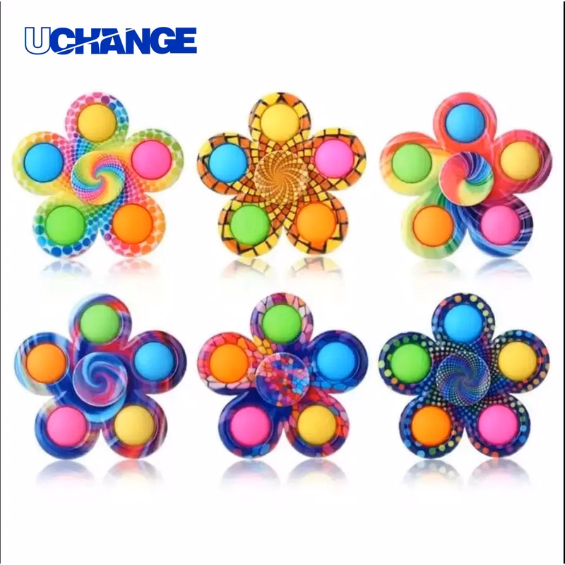 Push Bubble Fidget Spinner Sensory Toy for Stress Relief & Play