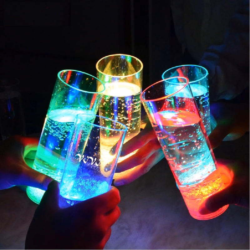 Led Wine Champagne Flute Glasses Set Of 6