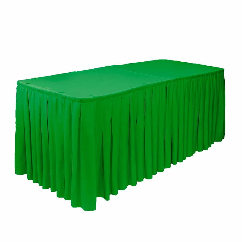 Semi-Stock Gathered Table Skirts - Silk Poly